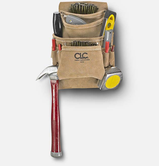 CL 1IP923X CLC Gürteltasche für Nägel und Werkzeug aus Leder